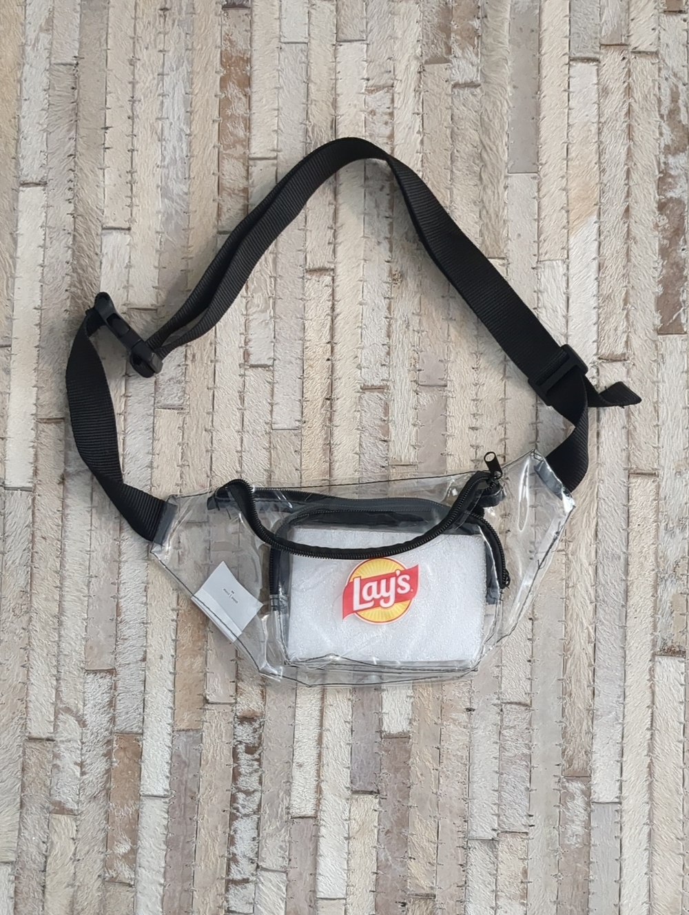 NWT New Lay’s Potato Chips Clear Stadium Fanny Pack Waist Bag Swag Promo Rare